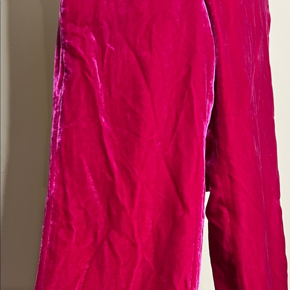 💘💓👛NWT J. Crew Bright Pink Velvet Pants - Picture 5 of 11